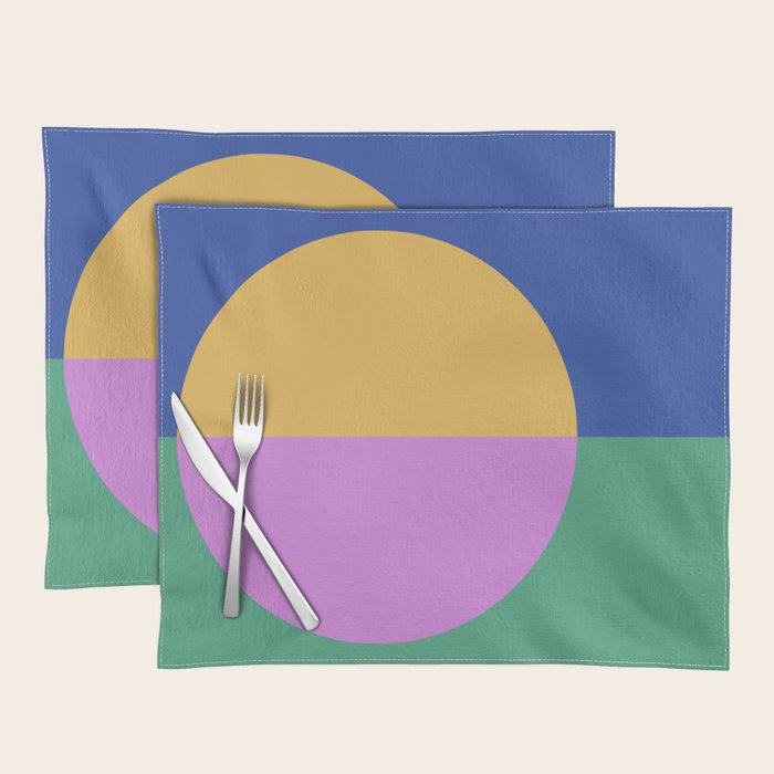 Color Block Abstract III Placemat Gallery Image 1
