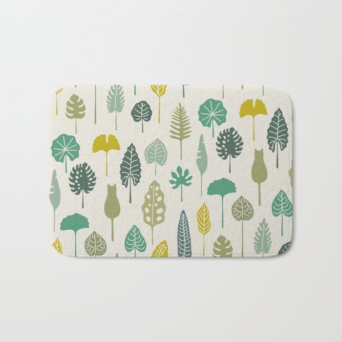 Cat and Plant 49 Bath Mat Gallery Image 1