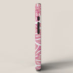 Watercolor Palm Leaves - Bright Pink iPhone Case Gallery Image 2
