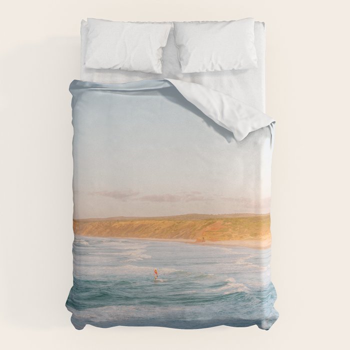 Wind surf in the Algarve | Portugal travel photography Duvet Cover Gallery Image 6