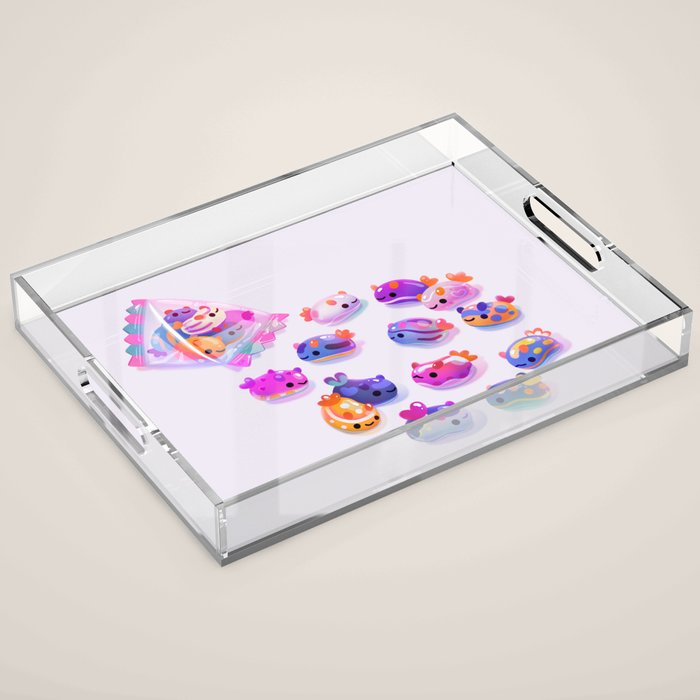 Jelly bean sea slug Acrylic Tray Gallery Image 1