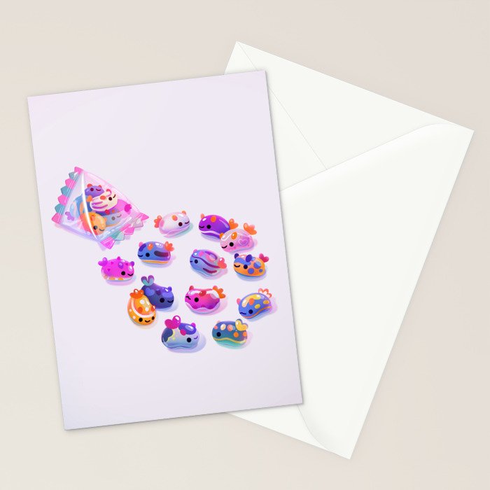 Jelly bean sea slug Stationery Card Gallery Image 2