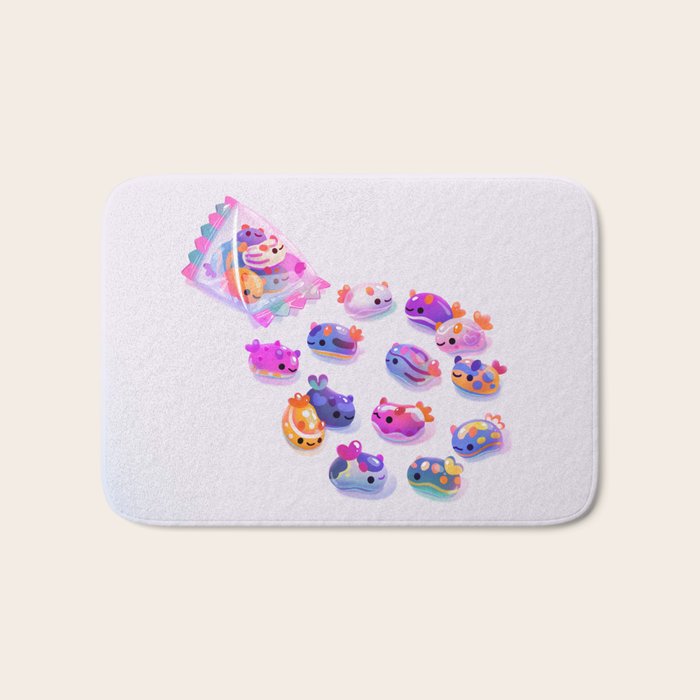 Jelly bean sea slug Bath Mat Gallery Image 1