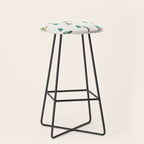 Snowboarding Illustration Pattern Stool Gallery Image 1