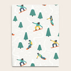 Snowboarding Illustration Pattern Notebook Gallery Image 4