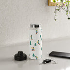 Snowboarding Illustration Pattern Water Bottle Gallery Image 4