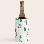 Snowboarding Illustration Pattern Wine Chiller Gallery Image 2