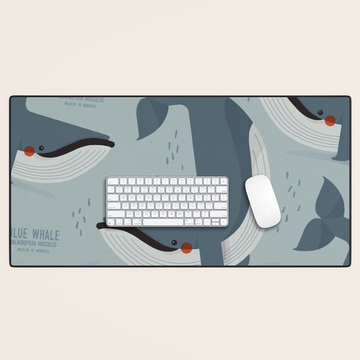Blue Whale, Wildlife of Antarctica Desk Mat Gallery Image 1
