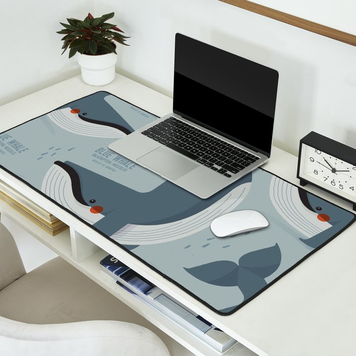 Blue Whale, Wildlife of Antarctica Desk Mat Gallery Image 2