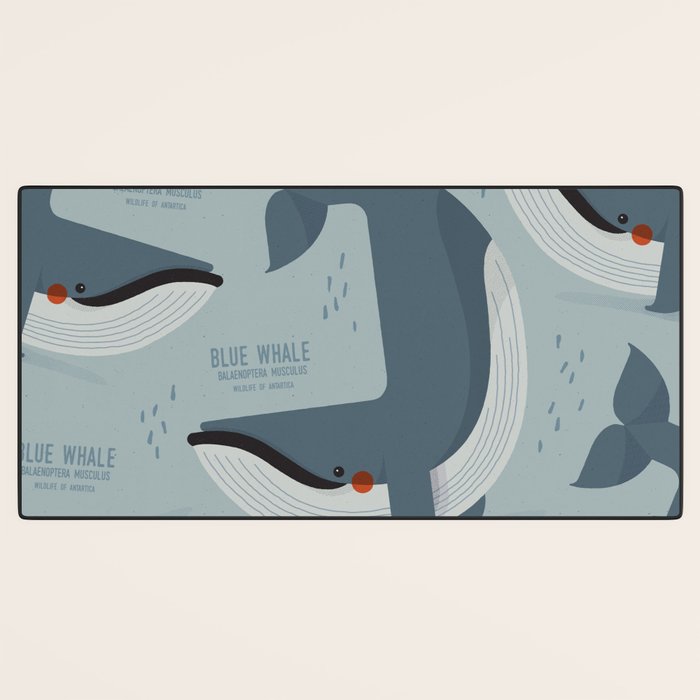 Blue Whale, Wildlife of Antarctica Desk Mat Gallery Image 3