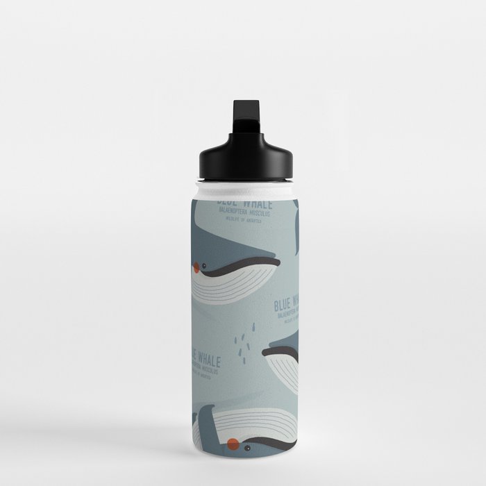 Blue Whale, Wildlife of Antarctica Water Bottle Gallery Image 3