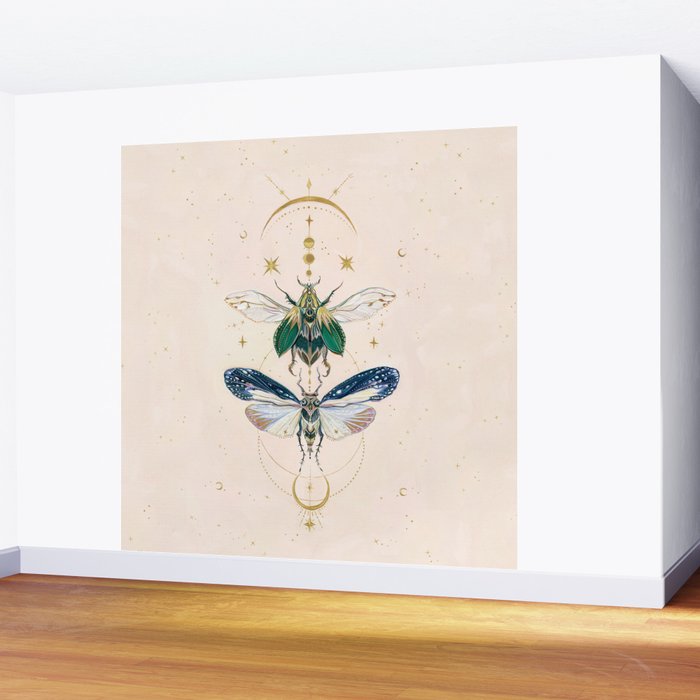 Moon insects Wall Mural Gallery Image 2