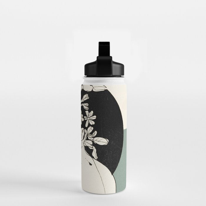 Bloom 8 Line Drawing Water Bottle Gallery Image 2