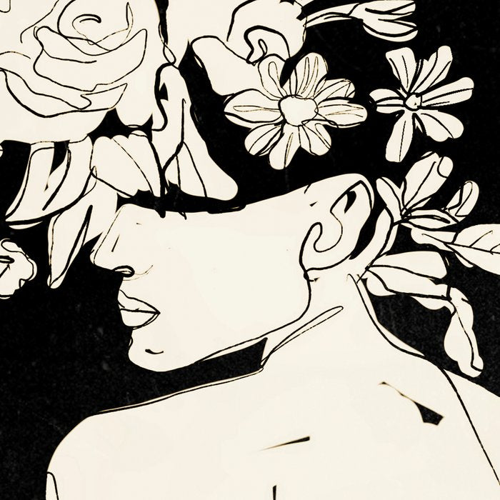 Bloom 8 Line Drawing Coffee Mug Gallery Image 2