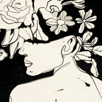 Bloom 8 Line Drawing Coffee Mug Gallery Image 2
