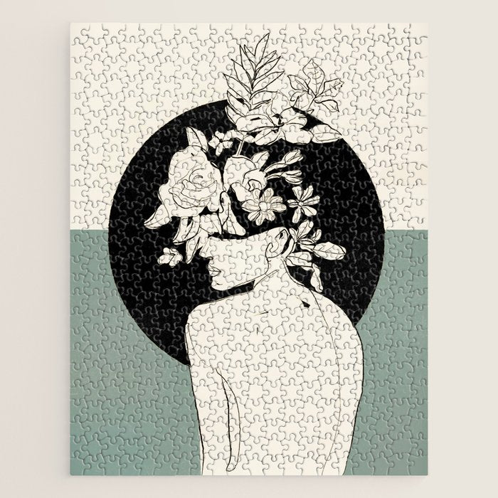 Bloom 8 Line Drawing Jigsaw Puzzle Gallery Image 1