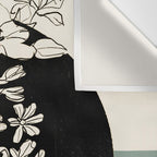 Bloom 8 Line Drawing Wall Tapestry Gallery Image 3