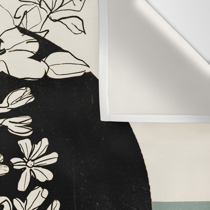Bloom 8 Line Drawing Wall Tapestry Gallery Image 3