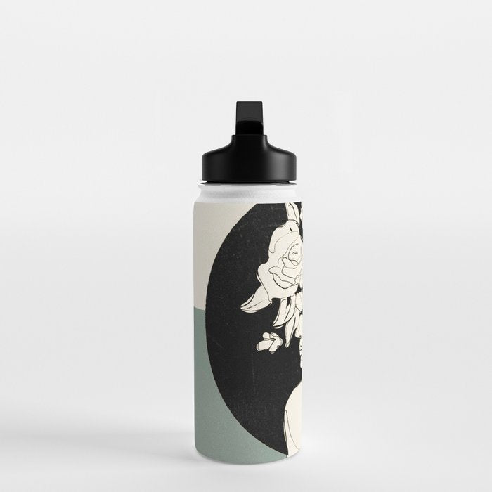 Bloom 8 Line Drawing Water Bottle Gallery Image 3