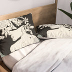 Bloom 8 Line Drawing Pillow Sham Gallery Image 2