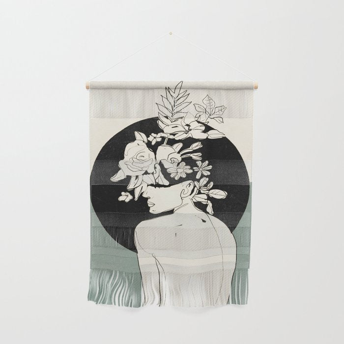 Bloom 8 Line Drawing Wall Hanging Gallery Image 1