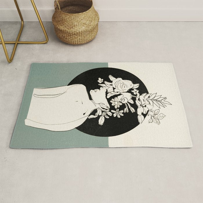 Bloom 8 Line Drawing Rug Gallery Image 1