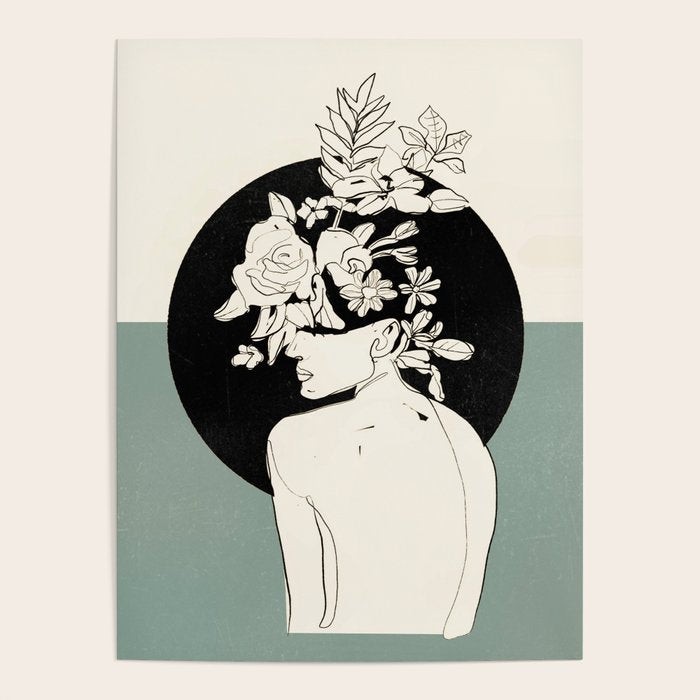 Bloom 8 Line Drawing Poster Gallery Image 4