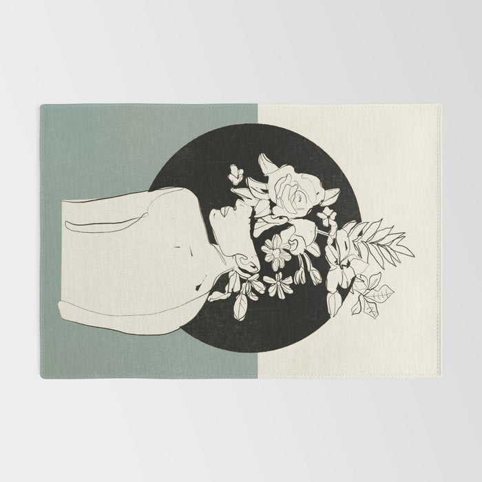 Bloom 8 Line Drawing Rug Gallery Image 2
