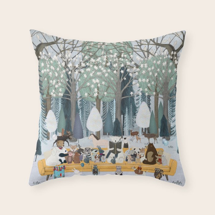 big story time Throw Pillow Gallery Image 1