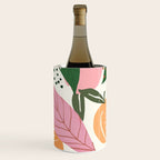 The Peach Garden , Vintage Botanical Tropical Jungle, Fruits Plants Pastel Summer Forest Wine Chiller Gallery Image 2