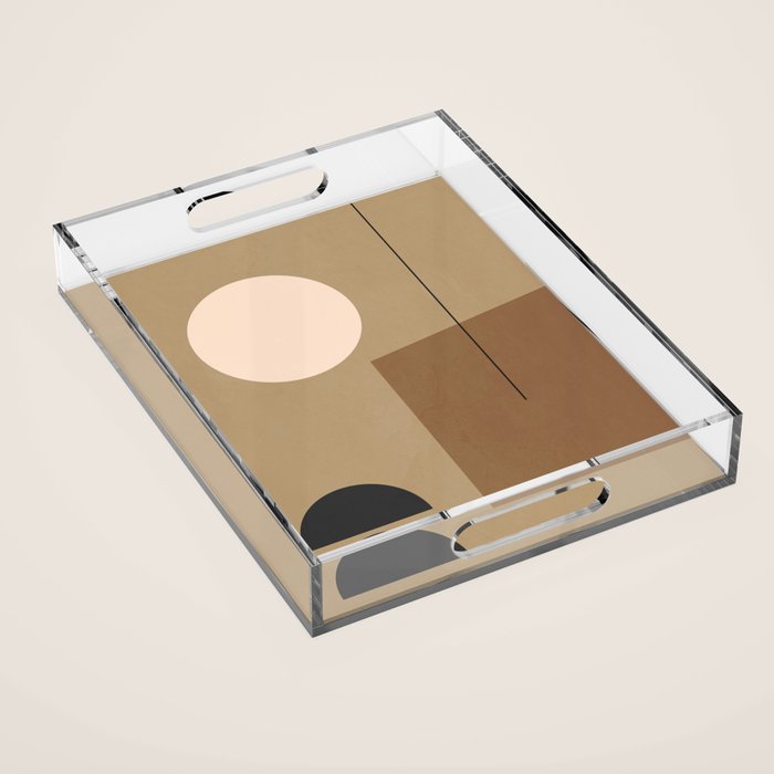 Minimal Geometric 34 Acrylic Tray Gallery Image 1
