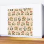 Wild Flowers ~ vol4. ~ light  vintage inspired botanical Wall Mural Gallery Image 2