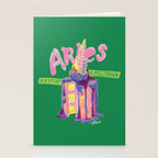Aries Dessert in Kelly Green & Pink Stationery Card Gallery Image 2