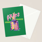 Aries Dessert in Kelly Green & Pink Stationery Card Gallery Image 2