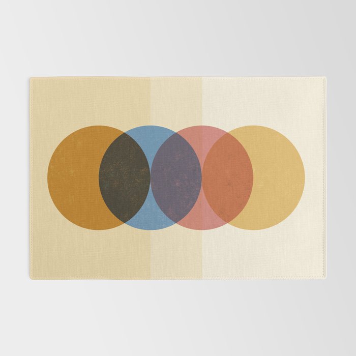 Abstraction_SUNRISE_SUNSET_CIRCLE_RISING_COLORFUL_POP_ART_0425A Rug Gallery Image 2