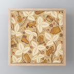 Summer Camping - Gold and cream Mini Art Print Gallery Image 1