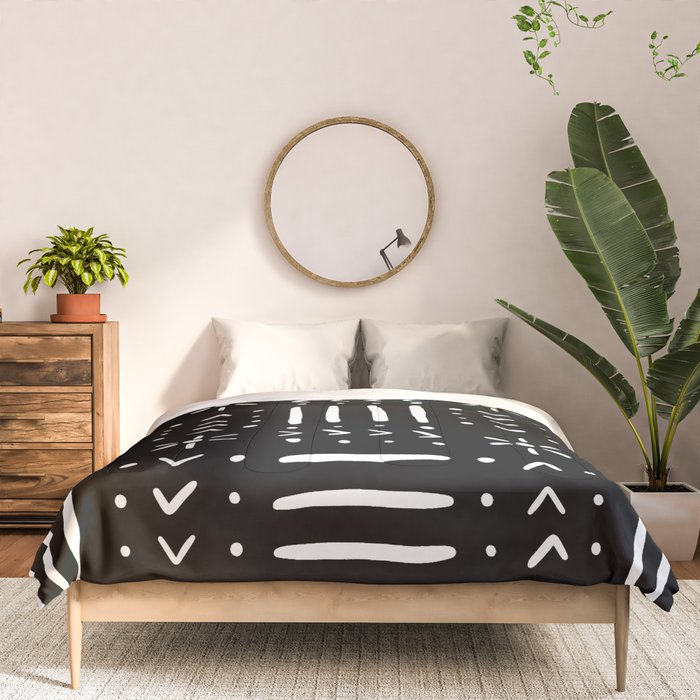 Mudcloth III (Black) Comforter Gallery Image 3