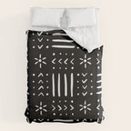Mudcloth III (Black) Duvet Cover Gallery Image 6