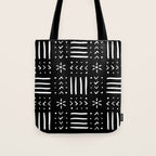 Mudcloth III (Black) Tote Bag Gallery Image 1