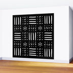 Mudcloth III (Black) Wall Mural Gallery Image 2