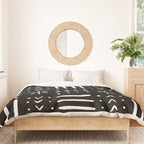Mudcloth III (Black) Duvet Cover Gallery Image 3