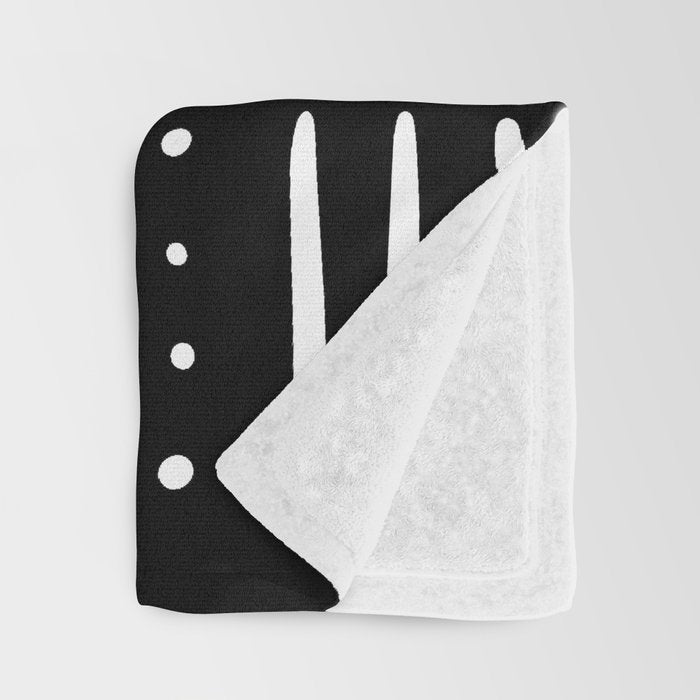 Mudcloth III (Black) Throw Blanket Gallery Image 3