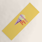 Sagittarius Cares in Sunshine Yellow | Zodiac Series  Yoga Mat Gallery Image 1