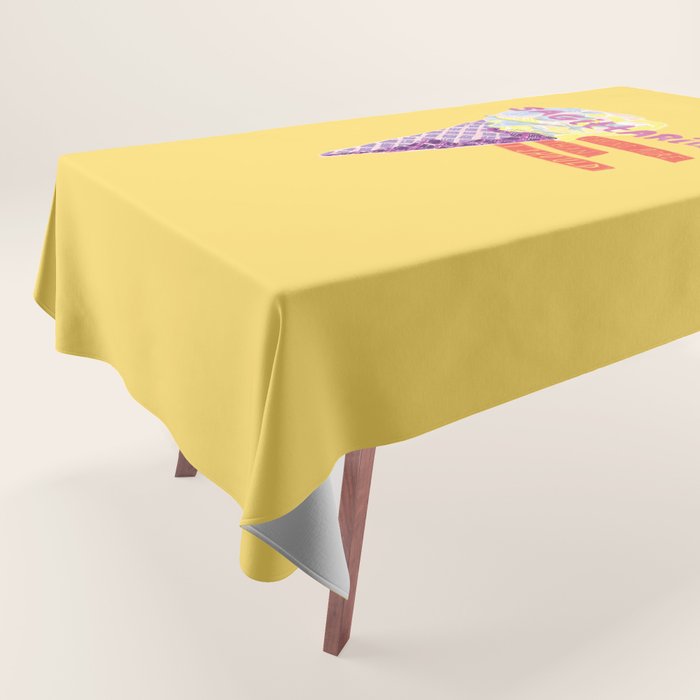 Sagittarius Cares in Sunshine Yellow | Zodiac Series  Tablecloth Gallery Image 1
