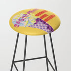 Sagittarius Cares in Sunshine Yellow | Zodiac Series  Stool Gallery Image 2