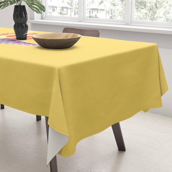 Sagittarius Cares in Sunshine Yellow | Zodiac Series  Tablecloth Gallery Image 3