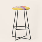 Sagittarius Cares in Sunshine Yellow | Zodiac Series  Stool Gallery Image 1