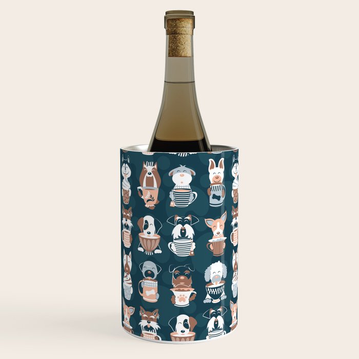 Doggie Coffee and Tea Time II Wine Chiller Gallery Image 1