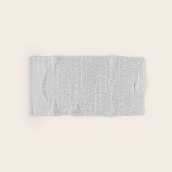 French Grey Linen Stripe Bath Towel Gallery Image 1