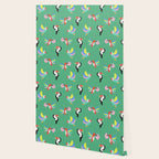 Happy Tropical Jungle Birds Toucan Hummingbird Parrot Green Wallpaper Gallery Image 2